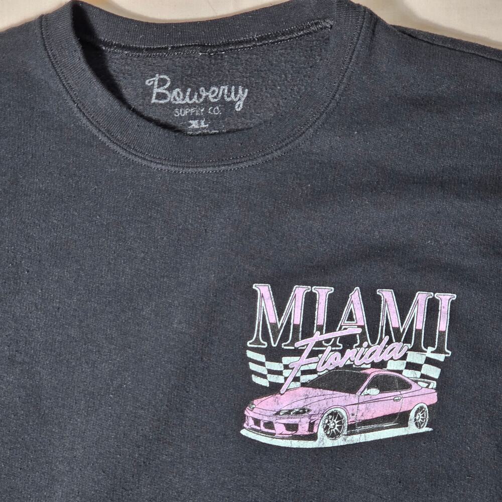 Bowery Supply Co. "Miami Florida Street Racer" Crewneck